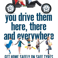 Home safely on safe tyres Home safely on safe tyres