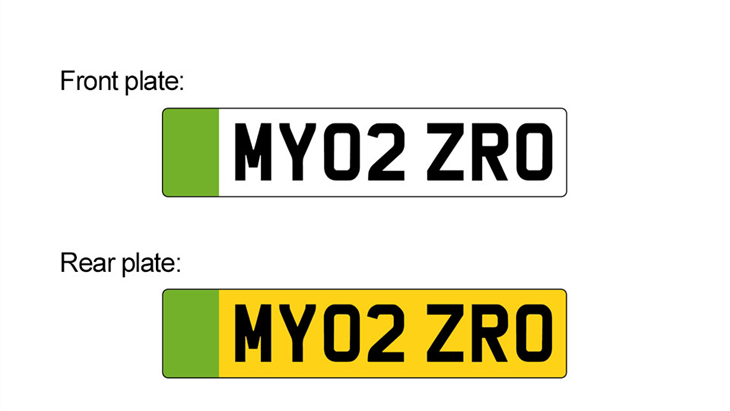 Green number plates for ultra-low emission vehicles by autumn