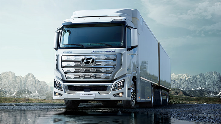 Heavy-duty truck, Hyundai Xcient Fuel Cell, heads to Europe