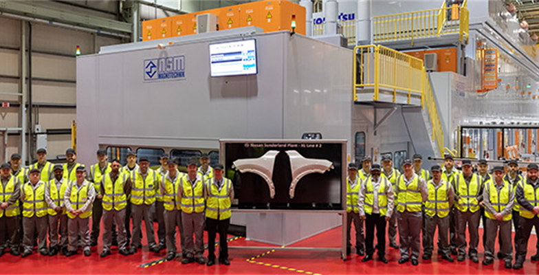 Nissan reveals new Sunderland stamping line