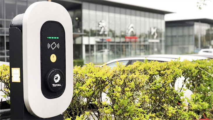 EV charging points at all Groupe PSA sites