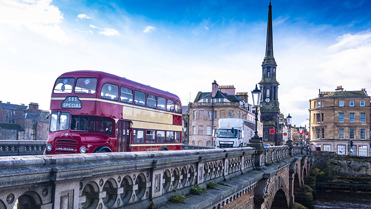 Stagecoach marks 40 years with a vintage bus tour of Ayrshire