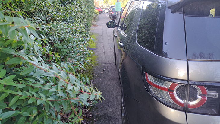 Road safety charity tackles pavement parking