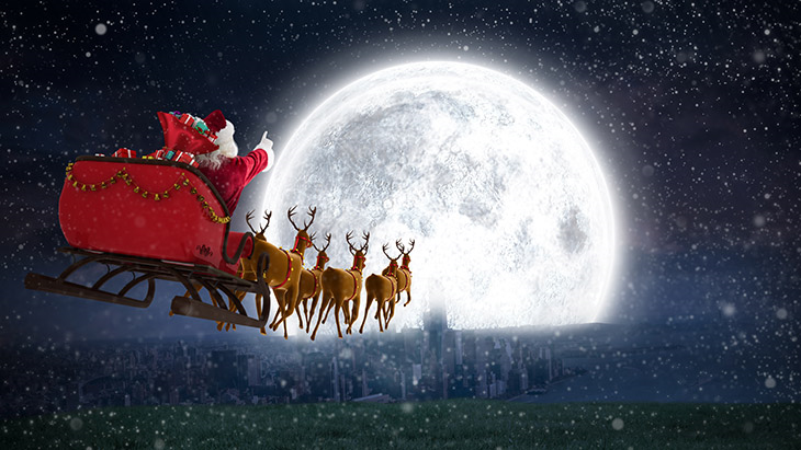 Good news! Santa's on his way!