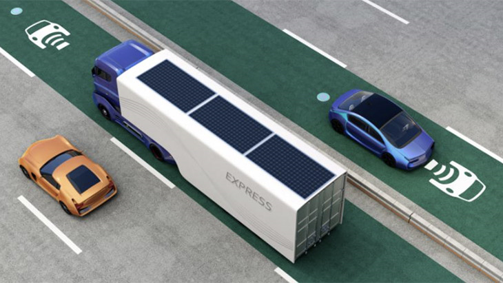 Wireless charging project for long haul electric trucks