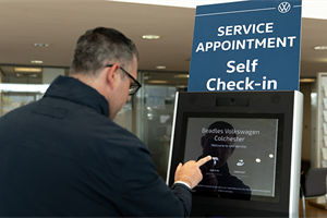 Volkswagen introduces airport-style digital check-in kiosks