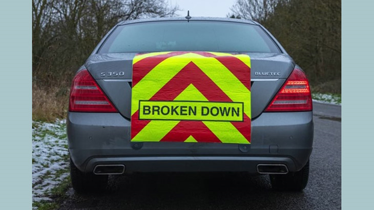 Be-Seen Screen – safety sign for motorists