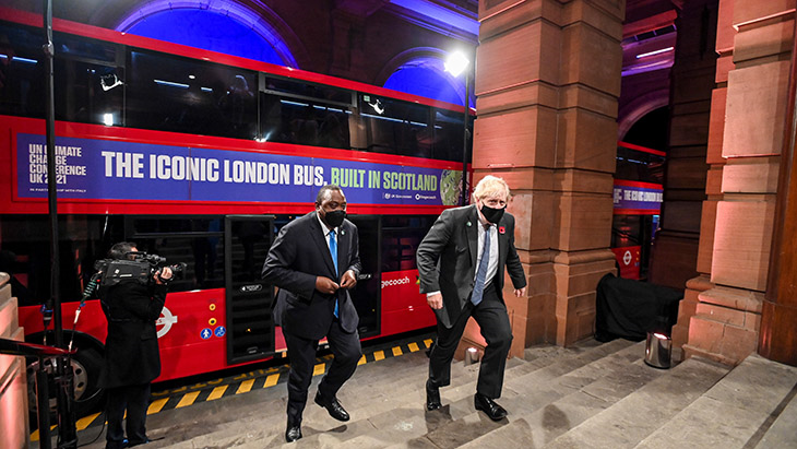British-built BYD ADL eBuses at COP26