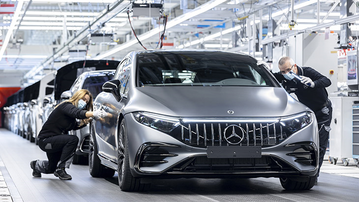 Mercedes-AMG electric sedan now in production