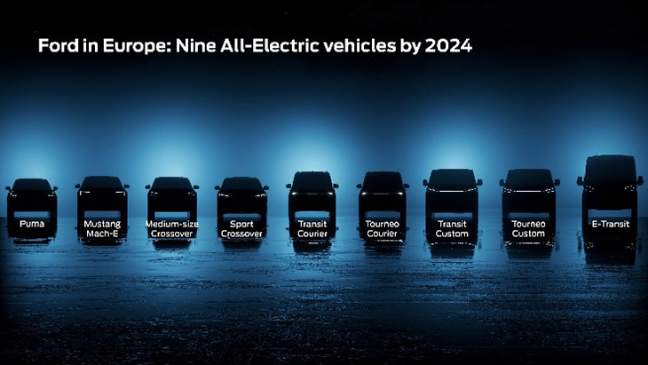 Ford steps toward all-electric future in Europe