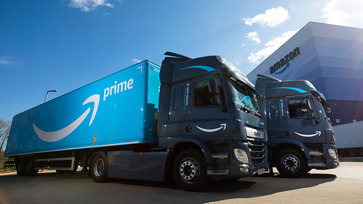 DAF delivers five CF Electric trucks to Amazon UK