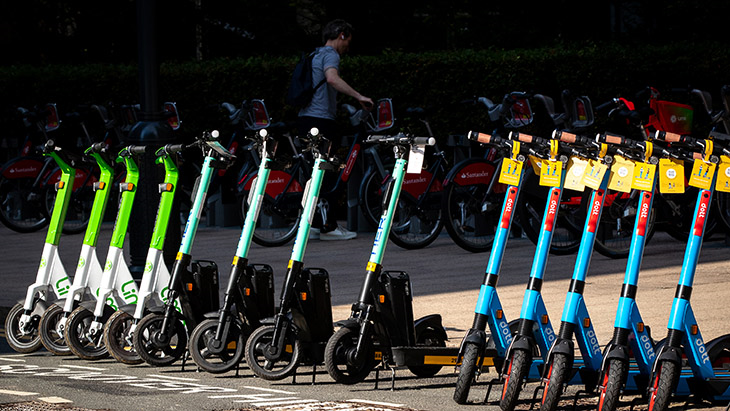 London's e-scooter rental trial extends to November