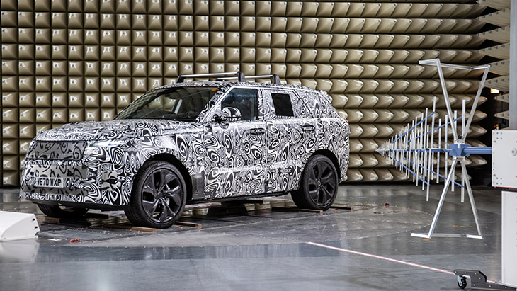JLR critical electromagnetic interference testing