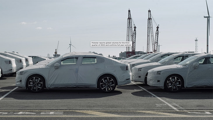 Polestar reports global volumes for the third quarter of 2022 and confirms full year outlook
