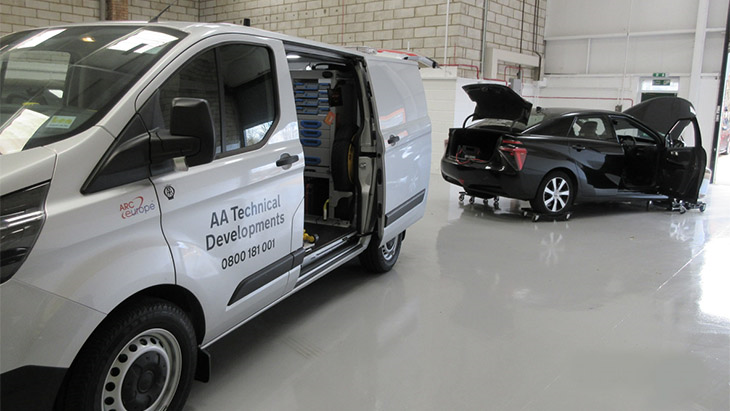 AA reports on its first Hydrogen refill job