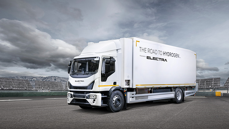 Electra hydrogen truck  trial with Sainsbury's