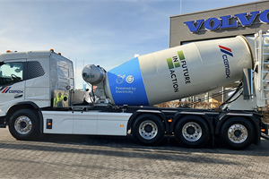 Volvo Trucks electric heavy concrete mixer truck