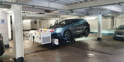 Robot removes illegally parked cars